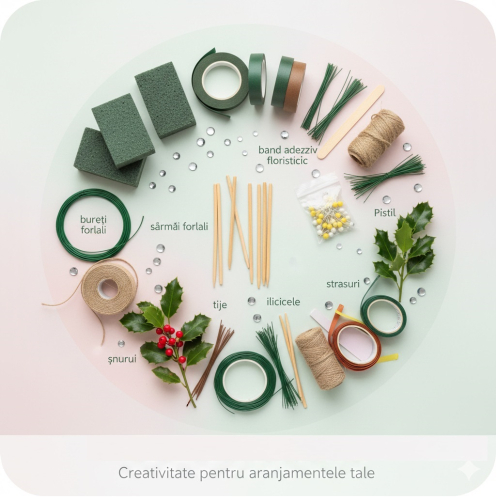 Materiale tehnice pentru aranjamente florale